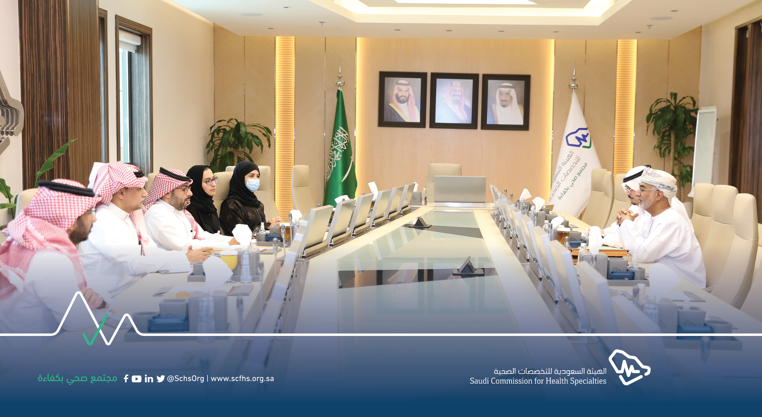 اجتماع مع أمين عام المجلس العربي للاختصاصات الصحية 